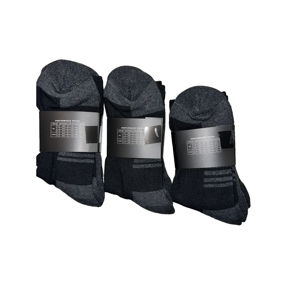 Amazon‎ Essentials unisex Cotton Cushioned Performance Socks 6 Pairs Breathable
